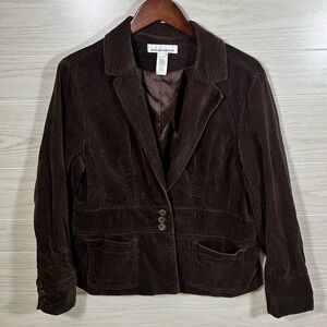 Jones New York Sports, Brown Jacket, 3 Button Closure, 2 Pockets. Rn# 54050